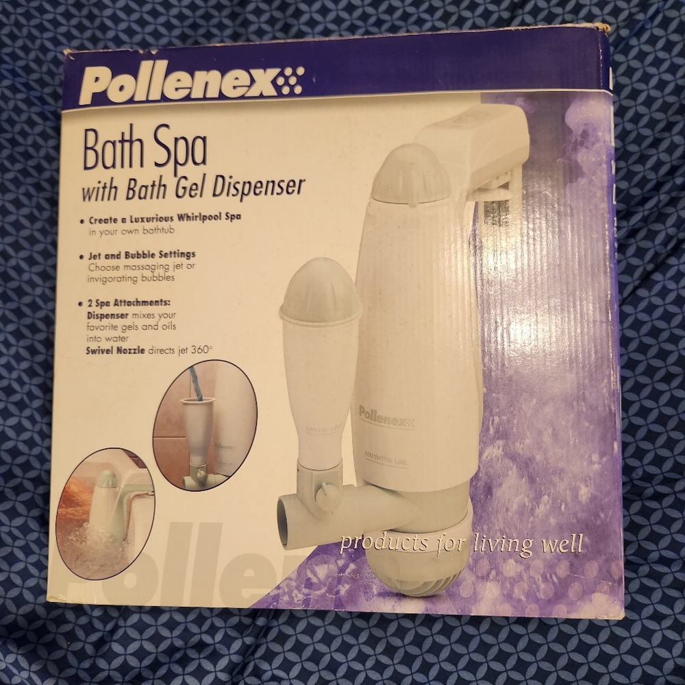 Pollenex Bath Spa with bath gel dispenser